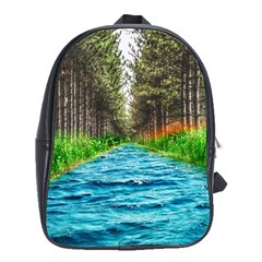 River Forest Landscape Nature School Bag (xl) by Celenk