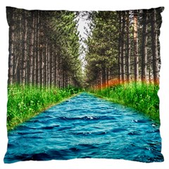 River Forest Landscape Nature Standard Flano Cushion Case (two Sides) by Celenk