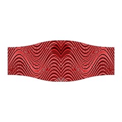 Red Wave Pattern Stretchable Headband by Celenk