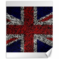 Union Jack Flag Uk Patriotic Canvas 16  X 20   by Celenk