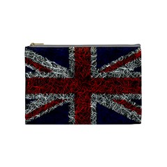 Union Jack Flag Uk Patriotic Cosmetic Bag (medium)  by Celenk