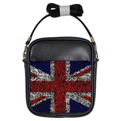 Union Jack Flag Uk Patriotic Girls Sling Bags by Celenk