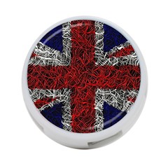 Union Jack Flag Uk Patriotic 4-port Usb Hub (one Side) by Celenk