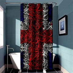 Union Jack Flag Uk Patriotic Shower Curtain 36  X 72  (stall)  by Celenk