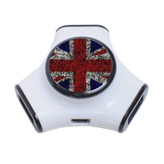 Union Jack Flag Uk Patriotic 3-port Usb Hub by Celenk