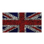 Union Jack Flag Uk Patriotic Satin Wrap Front