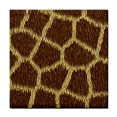 Background Texture Giraffe Tile Coasters by Celenk