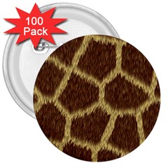 Background Texture Giraffe 3  Buttons (100 Pack)  by Celenk