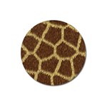 Background Texture Giraffe Magnet 3  (Round) Front