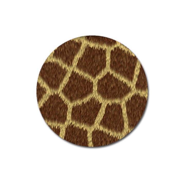 Background Texture Giraffe Magnet 3  (Round)