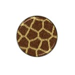 Background Texture Giraffe Hat Clip Ball Marker (4 pack) Front