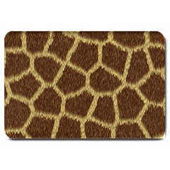 Background Texture Giraffe Large Doormat  by Celenk