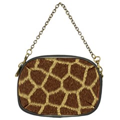 Background Texture Giraffe Chain Purses (one Side)  by Celenk