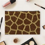 Background Texture Giraffe Cosmetic Bag (Large)  Back