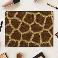 Background Texture Giraffe Cosmetic Bag (xl) by Celenk