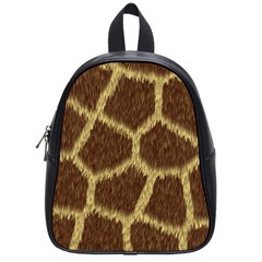 Background Texture Giraffe School Bag (small) by Celenk