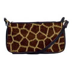 Background Texture Giraffe Shoulder Clutch Bags by Celenk