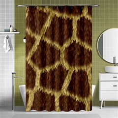 Background Texture Giraffe Shower Curtain 48  X 72  (small)  by Celenk