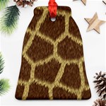 Background Texture Giraffe Ornament (Bell) Front