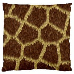 Background Texture Giraffe Large Cushion Case (one Side) by Celenk