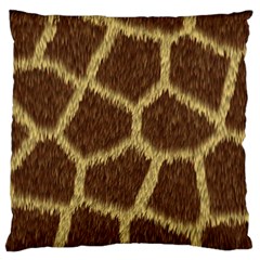 Background Texture Giraffe Standard Flano Cushion Case (one Side) by Celenk