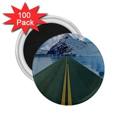 Road Ice Landscape 2 25  Magnets (100 Pack)  by Celenk