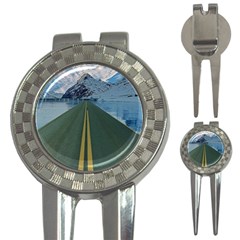 Road Ice Landscape 3-in-1 Golf Divots by Celenk