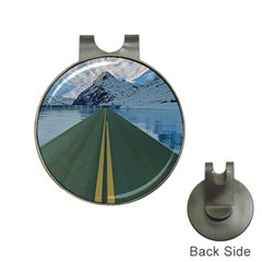 Road Ice Landscape Hat Clips With Golf Markers