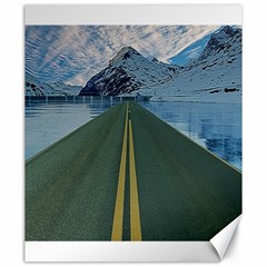 Road Ice Landscape Canvas 20  X 24   by Celenk