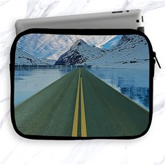 Road Ice Landscape Apple Ipad 2/3/4 Zipper Cases