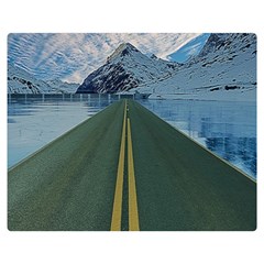 Road Ice Landscape Double Sided Flano Blanket (medium)  by Celenk