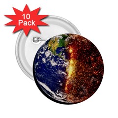 Climate Change Global Warming 2 25  Buttons (10 Pack)  by Celenk