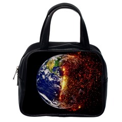 Climate Change Global Warming Classic Handbags (one Side) by Celenk