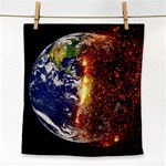 Climate Change Global Warming Face Towel Front