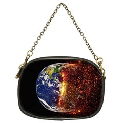 Climate Change Global Warming Chain Purses (one Side)  by Celenk