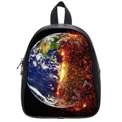 Climate Change Global Warming School Bag (small) by Celenk