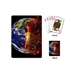 Climate Change Global Warming Playing Cards (mini)  by Celenk