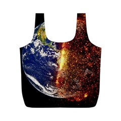 Climate Change Global Warming Full Print Recycle Bags (m)  by Celenk