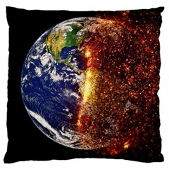 Climate Change Global Warming Standard Flano Cushion Case (two Sides) by Celenk