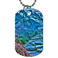 Pathway Nature Landscape Outdoor Dog Tag (one Side)