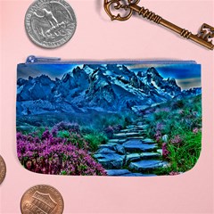 Pathway Nature Landscape Outdoor Large Coin Purse by Celenk