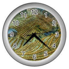 Rice Field China Asia Rice Rural Wall Clocks (silver)  by Celenk