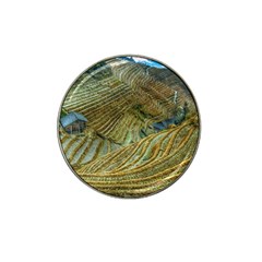 Rice Field China Asia Rice Rural Hat Clip Ball Marker by Celenk