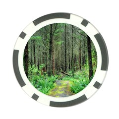 Forest Woods Nature Landscape Tree Poker Chip Card Guard (10 Pack) by Celenk