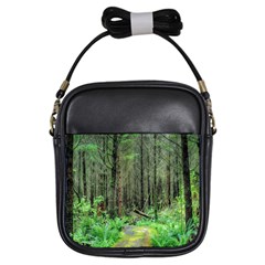 Forest Woods Nature Landscape Tree Girls Sling Bags by Celenk