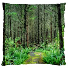 Forest Woods Nature Landscape Tree Large Cushion Case (one Side)