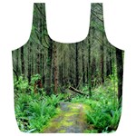 Forest Woods Nature Landscape Tree Full Print Recycle Bags (L)  Front