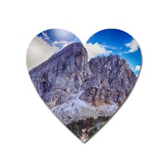 Rock Sky Nature Landscape Stone Heart Magnet by Celenk