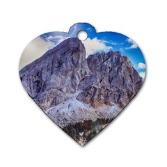 Rock Sky Nature Landscape Stone Dog Tag Heart (two Sides) by Celenk