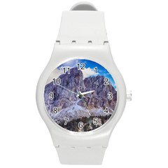 Rock Sky Nature Landscape Stone Round Plastic Sport Watch (m) by Celenk